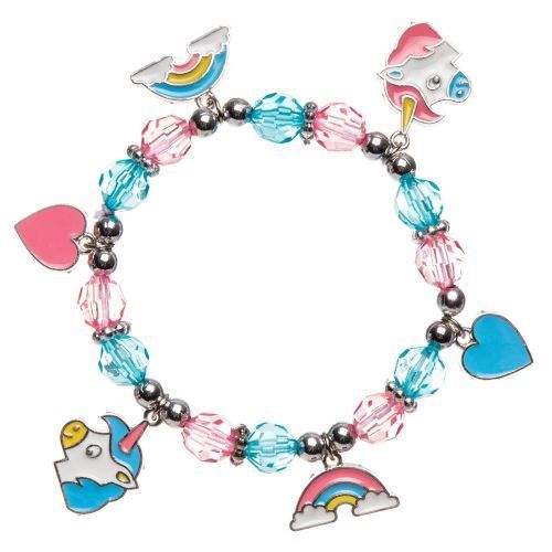 Bastelsets Bettelarmband, Einhorn, 3er Pack