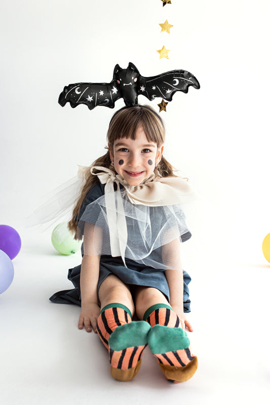 Fledermaus Folienballon, Halloween, schwarz, 41x13cm