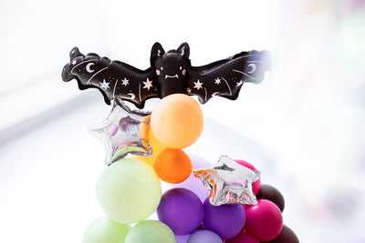 Fledermaus Folienballon, Halloween, schwarz, 41x13cm
