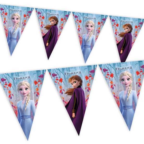 Wimpelkette, Frozen 2, 2,3cm, Party Deko Motto-Party am Kindergeburtstag, Geburtstag