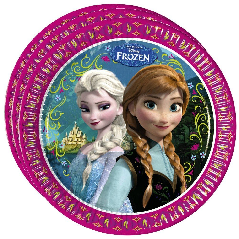 Party Teller Frozen,, 8er Pack, 23cm