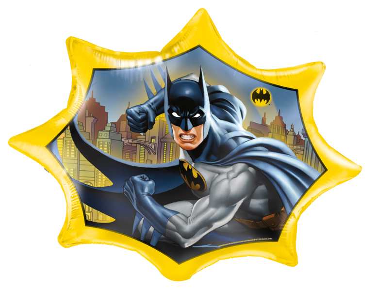 XXL Folienballon Batman, 71cm, Party Deko Motto-Party am Kindergeburtstag, Geburtstag