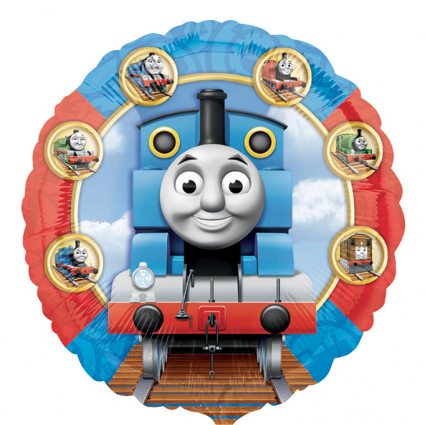 Folienballon Thomas und seine Freunde, Züge, rund, 45cm Deko Kindergeburtstag