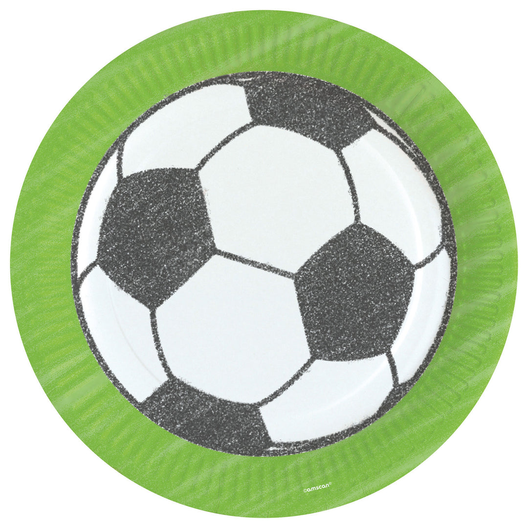 Party-Teller Fussball, Kicker Party, 8er Pack, 22.8 cm, Party Deko Motto-Party am Kindergeburtstag, Geburtstag