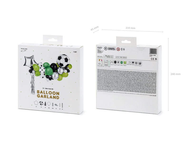 Fussball Ballongirlande DIY, Ball Mix, 56 tlg. kinderparties-shop