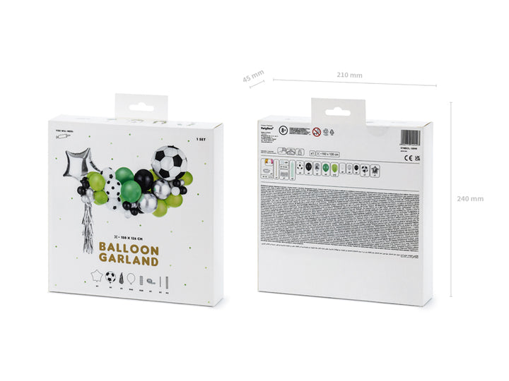 Fussball Ballongirlande DIY, Ball Mix, 56 tlg. kinderparties-shop
