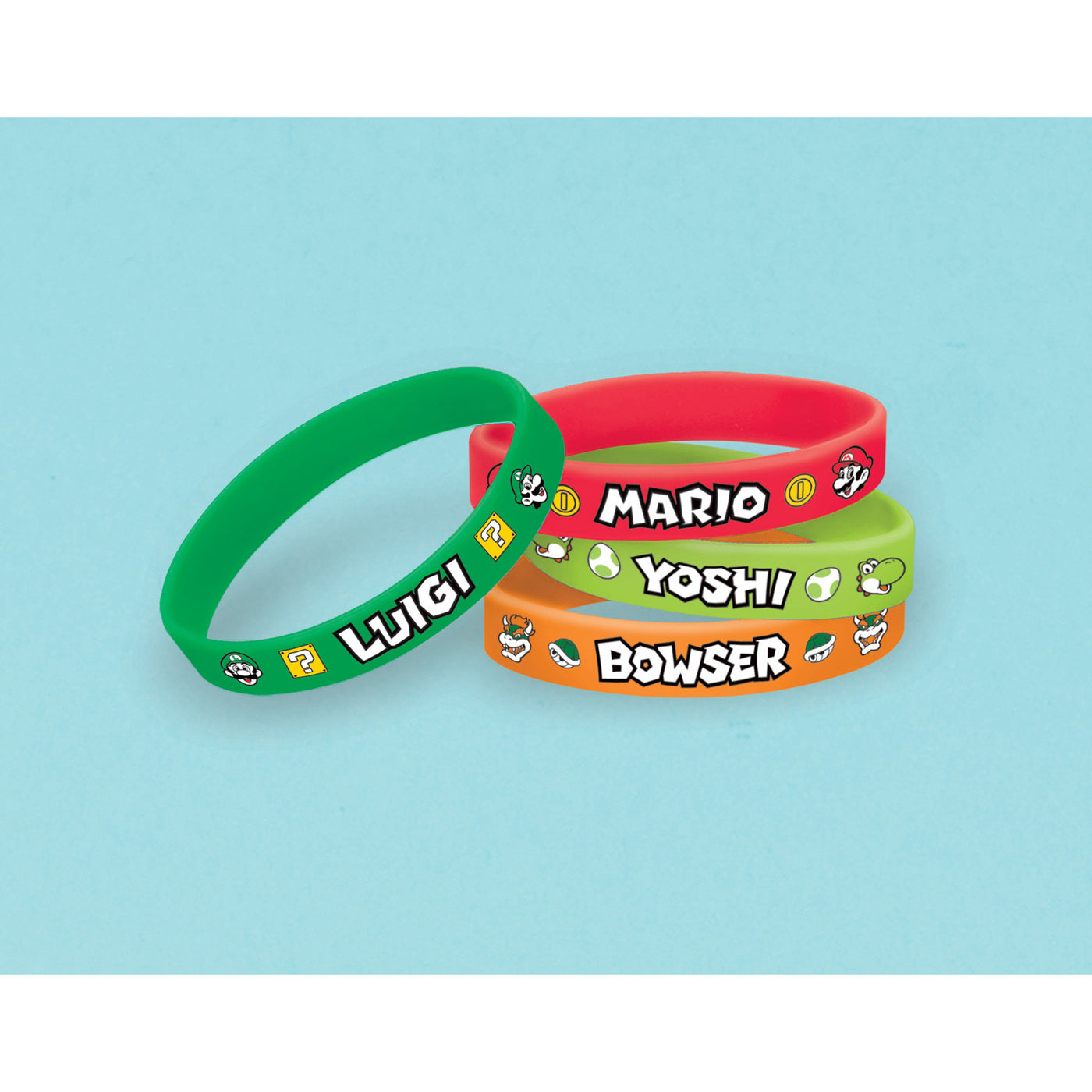 Gaming Party Super Mario Bros. Kindergeburtstag Armbänder Kleinspielzeug giva-away Geschenk