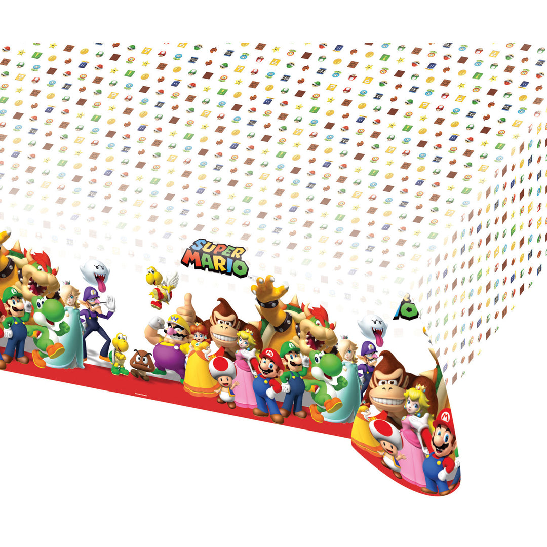 Gaming Party Super Mario Bros Deko Kindergeburtstag Tischdecke