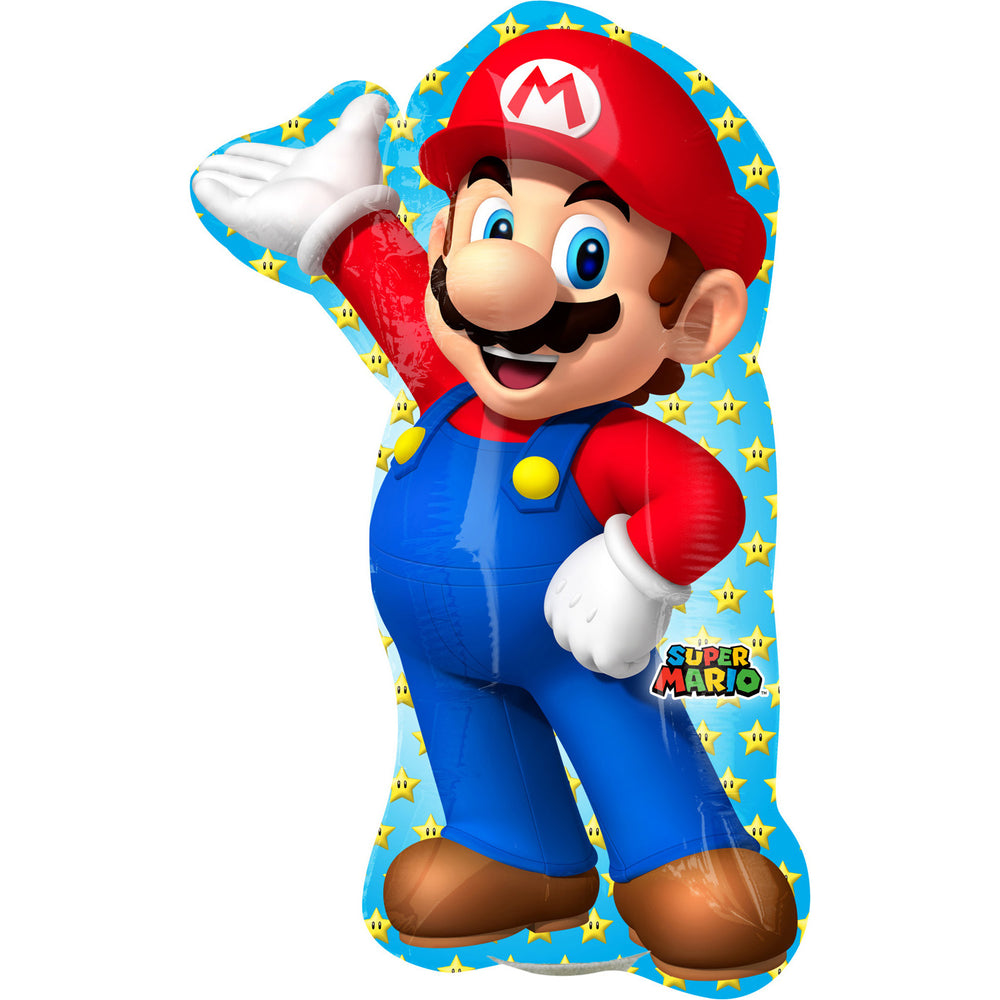 Gaming Party Super Mario Bros. Deko Kindergeburtstag Folienballon Mario klein