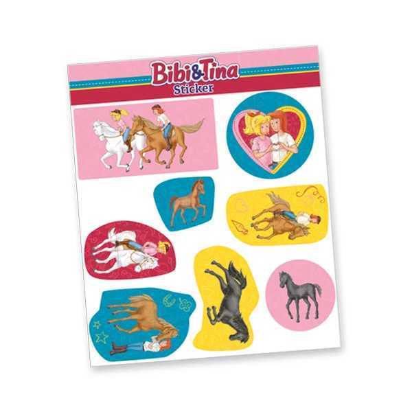 Stickers, Bibi und Tina, 8 Stk. auf 1 Bogen