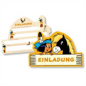 Einladung Indianer Yakari, 6er Pack