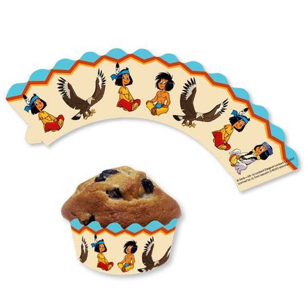 Muffinbanderole Indianer Yakari, 12 Stk, Papier