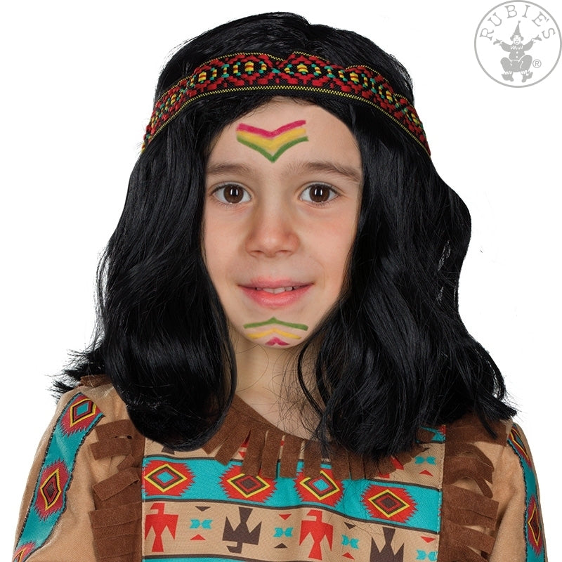 Accessoire Verleihkiste Indianer Kopfschmuck & Pfeil und Bogen