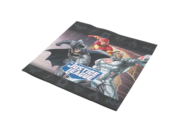 Servietten Justice League, 33x33 cm, 20er-Pack
