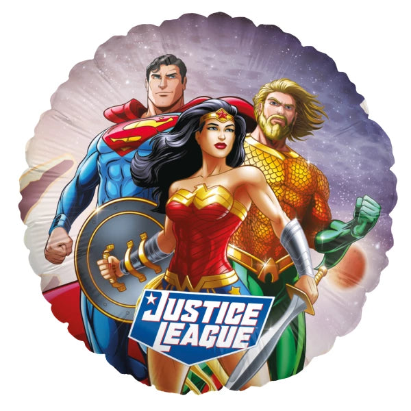 Justice League Folienballon - Rund Team 2