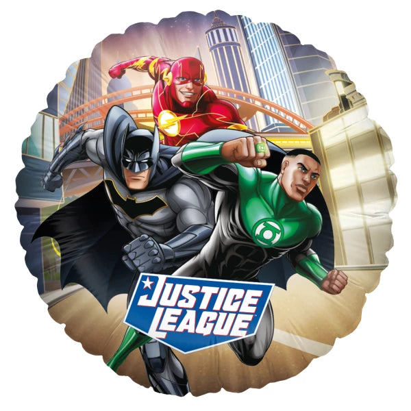 Justice League Folienballon - Rund Team 1