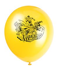 Justice League Luftballons, Superhelden Party, 8 St., 30cm