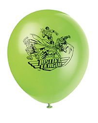 Justice League Luftballons, Superhelden Party, 8 St., 30cm