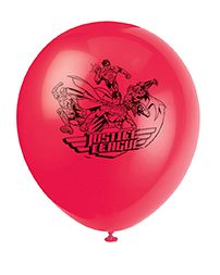 Justice League Luftballons, Superhelden Party, 8 St., 30cm