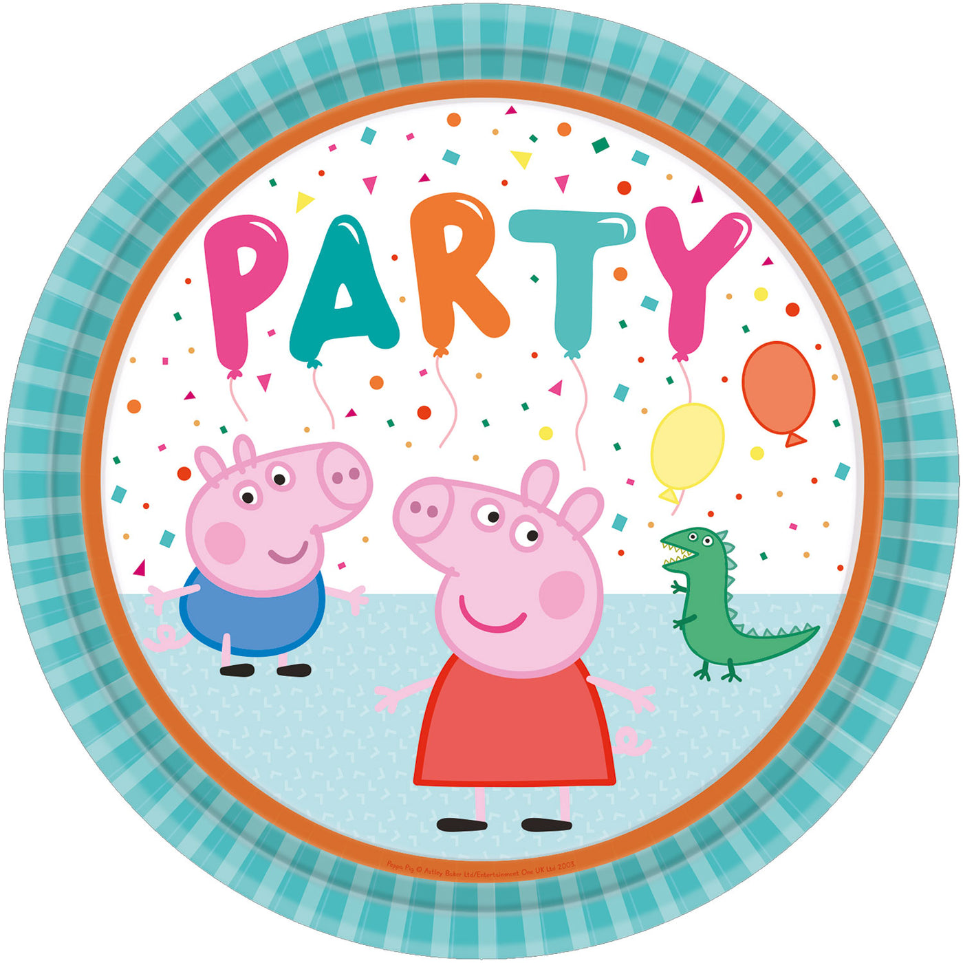 Party Teller, Peppa Pig, NEU, 8er Pack, 22.8 cm, Party Deko Motto-Party am Kindergeburtstag, Geburtstag