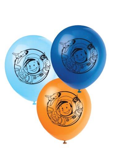 Luftballons Astronaut Flo, 8er Pack, 25cm, Party Deko Motto-Party am Kindergeburtstag, Geburtstag
