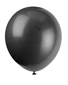 Luftballons, schwarz, 10er Pack