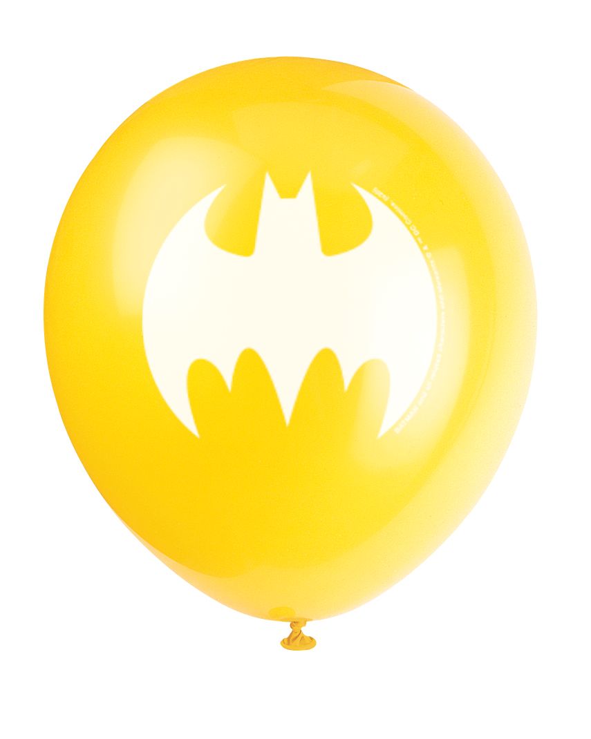 Luftballons Batman NEU, 8er Pack, 29cm kinderparties-shop