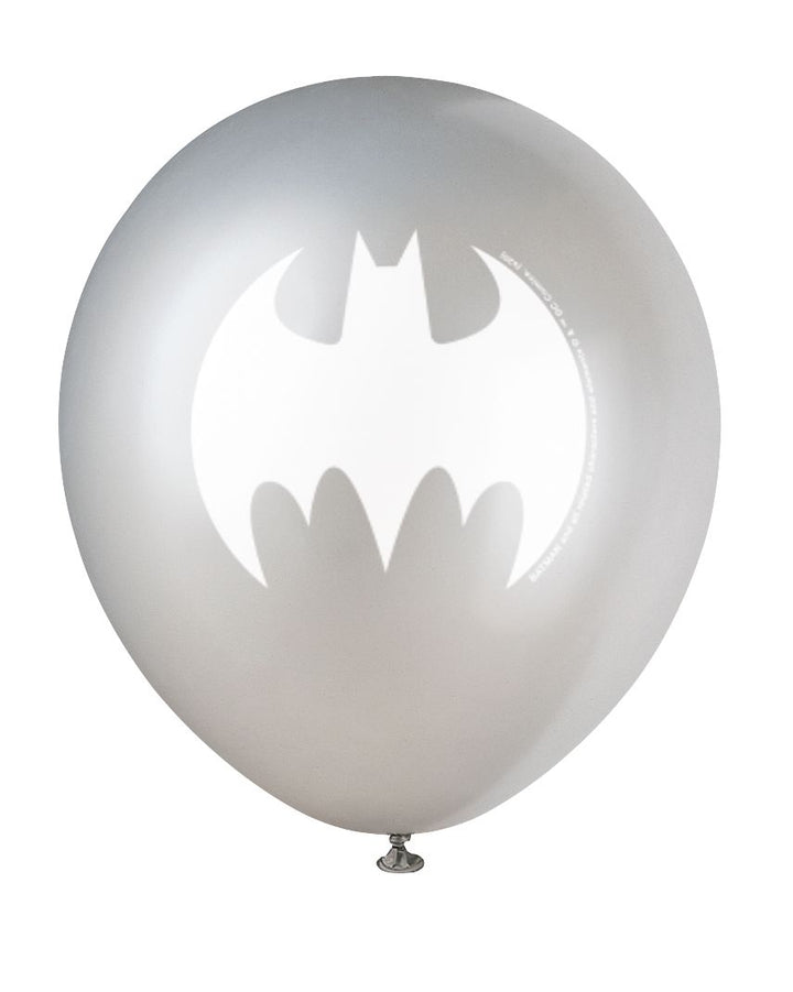 Luftballons Batman NEU, 8er Pack, 29cm kinderparties-shop