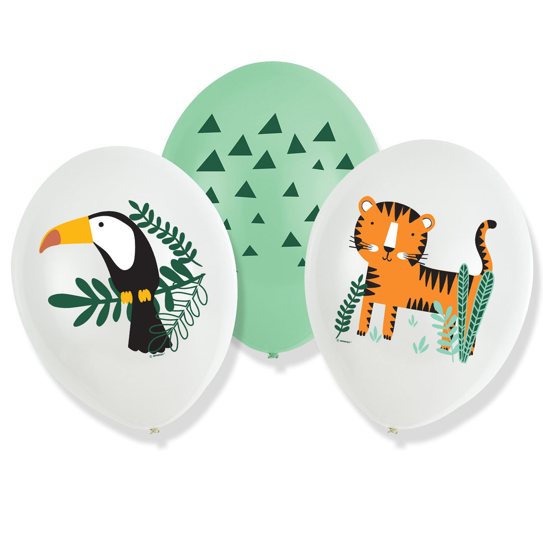 Luftballons, Tiere Get Wild, 6er Pack