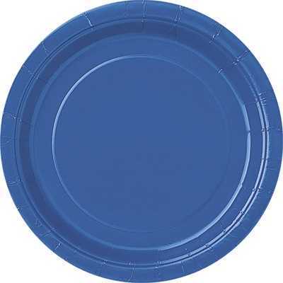 Partyteller, unifarben blau, 8er Pack, 23 cm