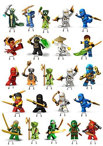 Muffin Deko, Lego Ninjago, 23 Stk, Esspapier, Geburtstagskuchen, Muffins, Kindergeburtstag, Motto-Party