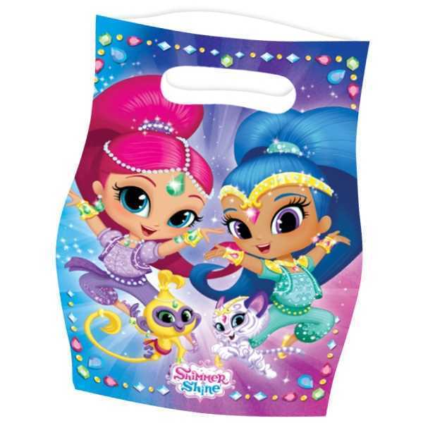 Mitgebsel Tüten, Shimmer & Shine, 8er Pack, Folie