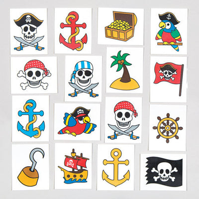 Tattoos, Piraten, 24 Stück, give-away