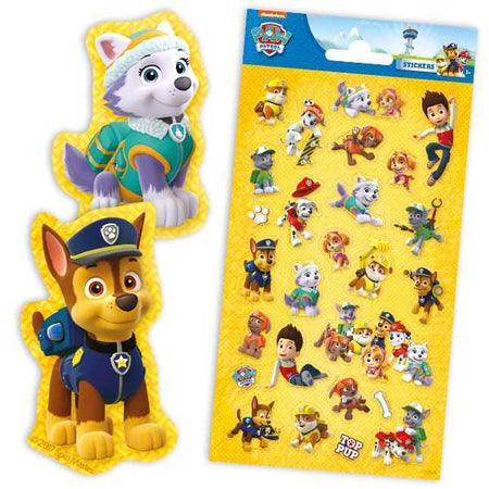 Adesivi glitterati, Paw Patrol, 1 scheda, 26 adesivi image