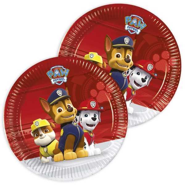 Kuchen Teller Paw Patrol 2019, 8er Pack, 19.5 cm, Party Deko Motto-Party am Kindergeburtstag, Geburtstag