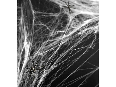 Spinnen-Netz Deko, Halloween, 60gr, weiss