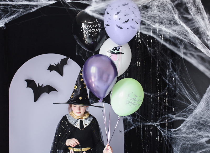 Hexen Luftballons, Witch Mix, Halloween, 30 cm, 6er Pack