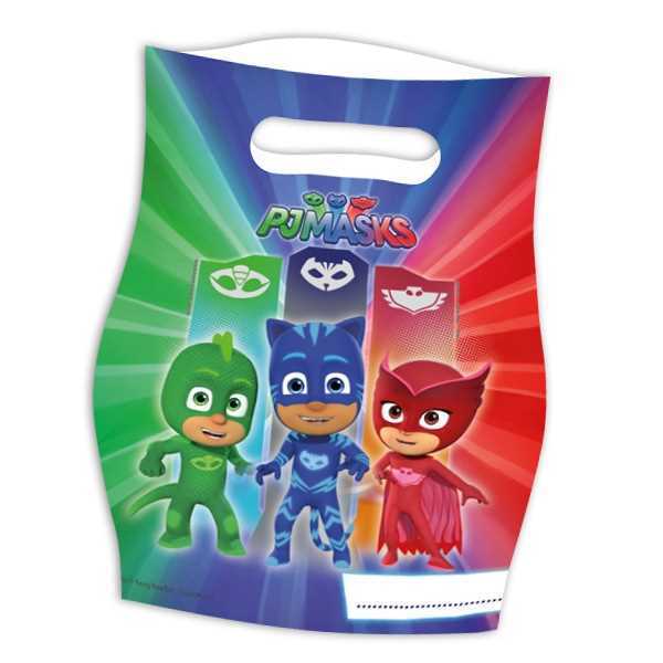 Mitgebsel Tüten, PJ Mask, 6er Pack
