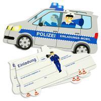 Party Deko Set Polizei, für 6 Kinder, 89-tlg, Party Deko Motto-Party am Kindergeburtstag, Geburtstag