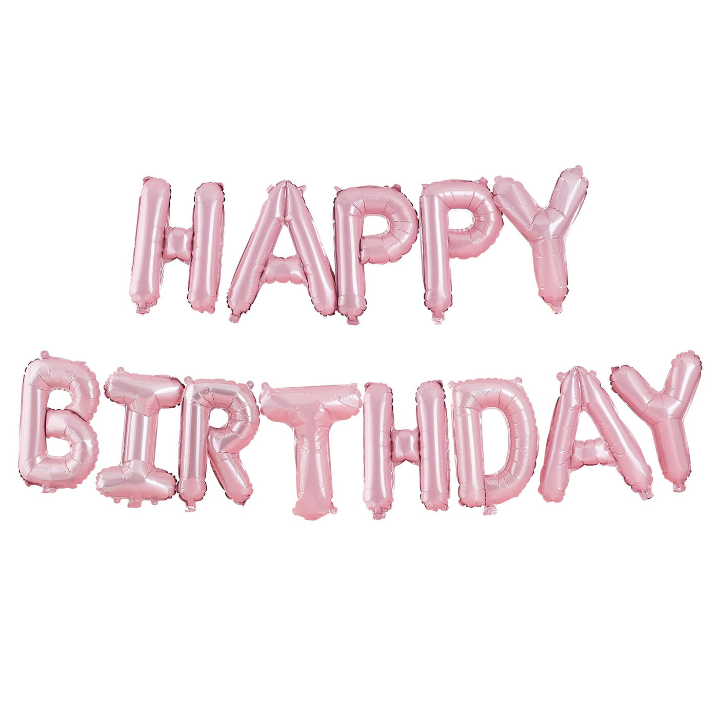 Happy Birthday Folienballon-Set Girlande, pink