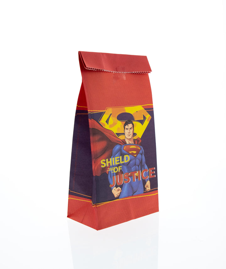 Superman Party-Tüte Papier inkl. Sticker kinderparties-shop