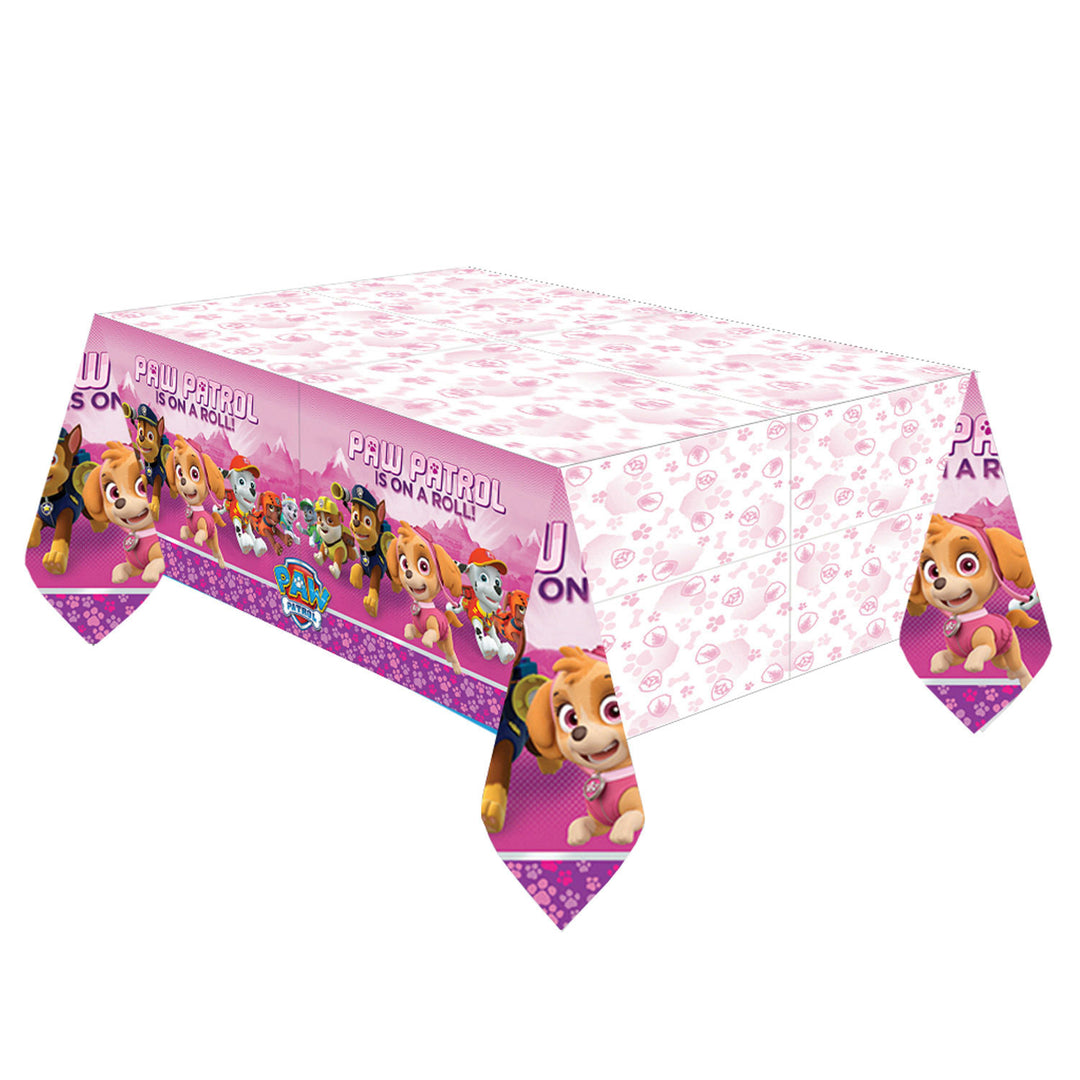 Tischdecke Paw Patrol Pink, 1.37 x 2.43m, Party Deko Motto-Party am Kindergeburtstag, Geburtstag