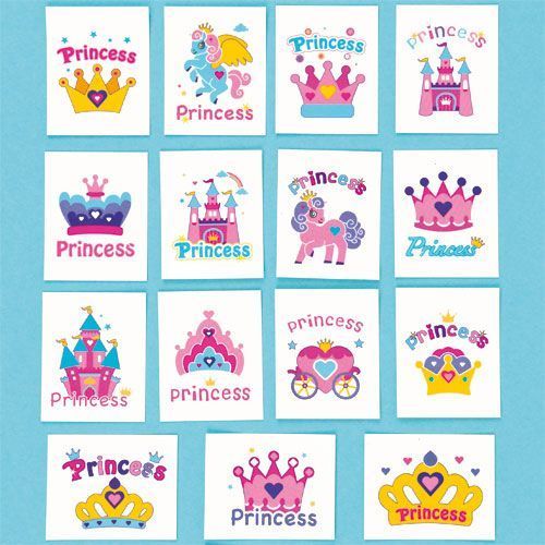 Tattoos, Prinzessin, 36er Pack, give-away