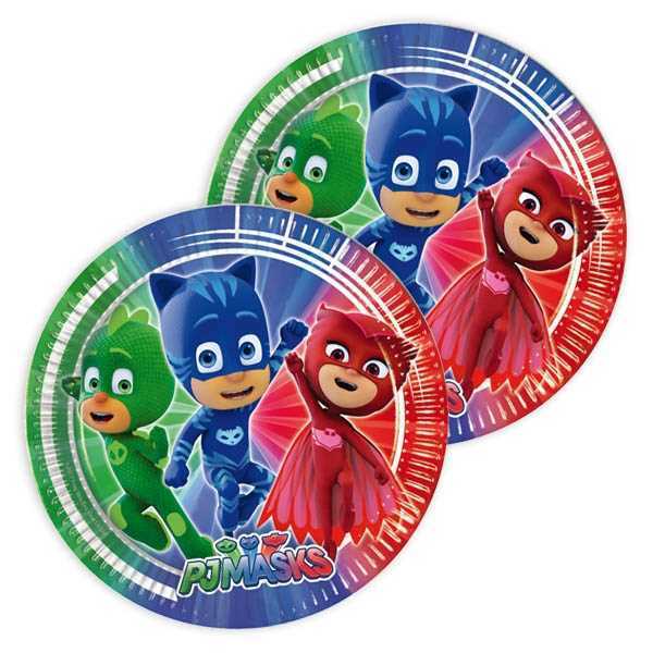 Party Deko Set Basic PJ Mask, für 8 Kids, 36-tlg., Party Deko Motto-Party am Kindergeburtstag, Geburtstag