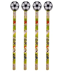 Bleistift mit Fussball Radierer, 1 Stück