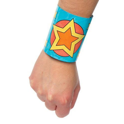 Blanko Pappform Superhelden Armband, 12 Stk