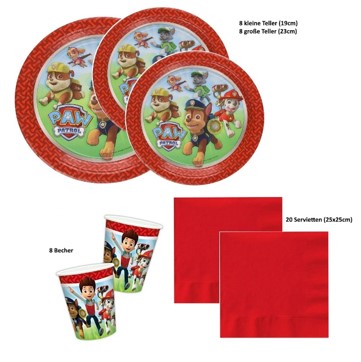 Party Deko Set Paw Patrol , 8 Kids, 44-tlg.