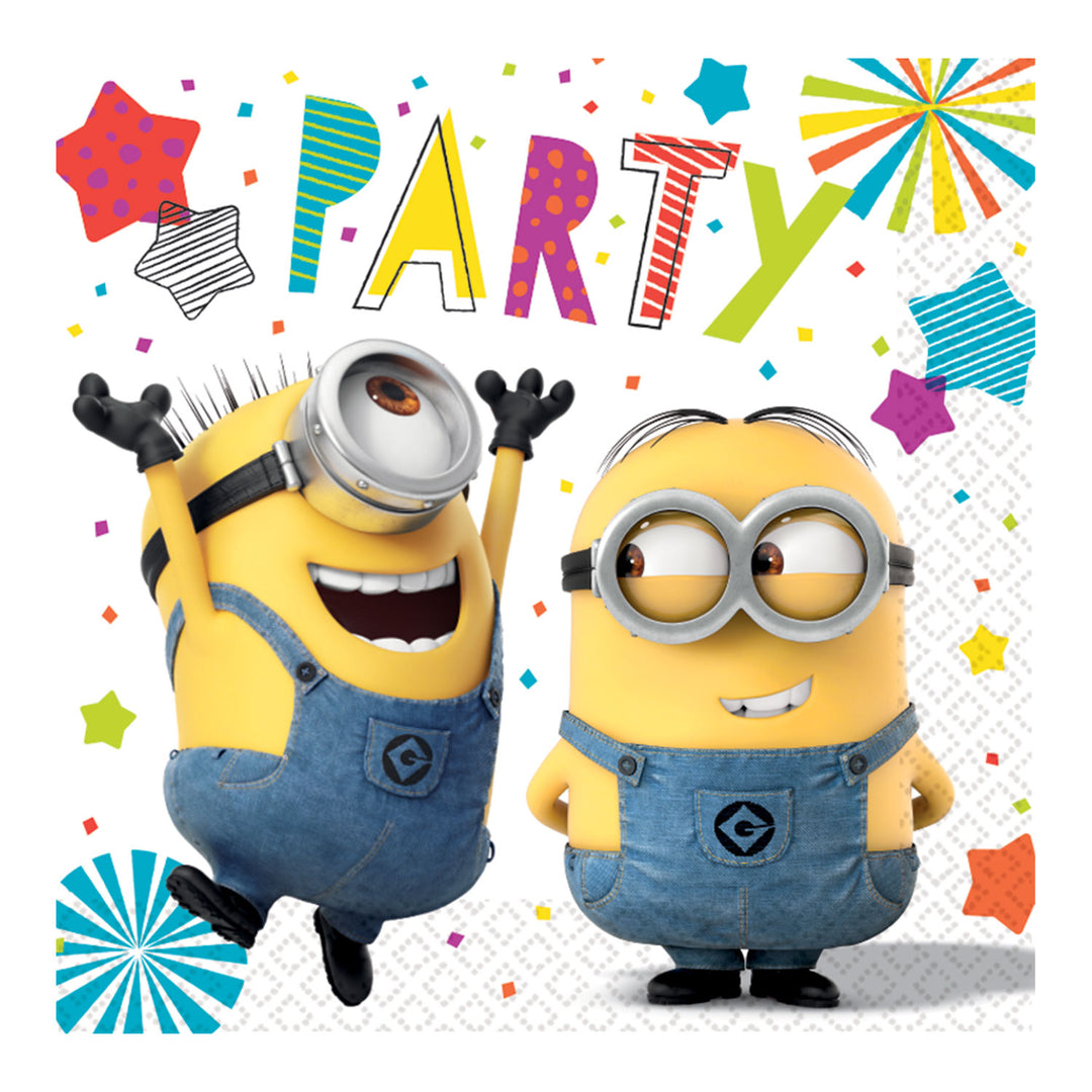 Servietten Minions / Despicable Me, 16er Pack, 33x33cm