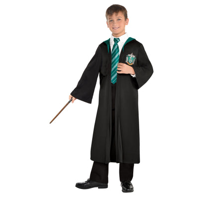 Slytherin Schuluniform mit Zauberstab, für Kinder, Harry Potter, amscan, versch. Grössen