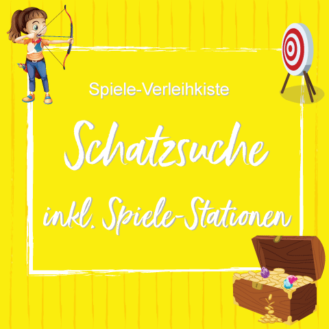 Spiele Verleihkiste: Schatzsuche mit Spiele-Sationen